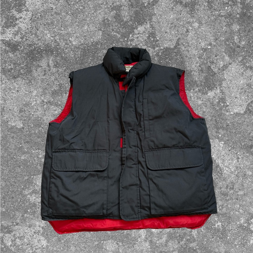 Cabela’s Black & red puffer vest